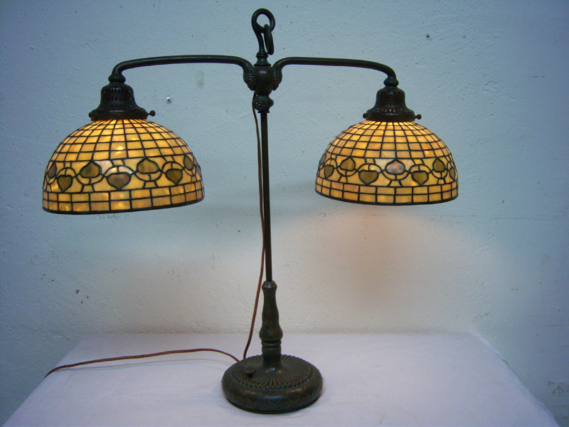 Tiffany bronze student lamp