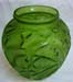 Lalique 10.5x10.5in grasshopper bulbous vase