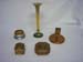 Tiffany and Tiffany Studion bud vase, Panama Expo, ink wells, match holder...