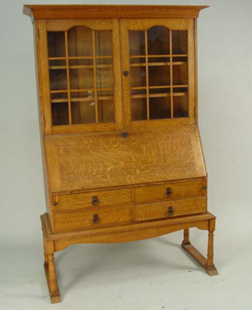 19th c. French drop front secretarybookcase