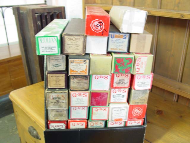 Aeolian player piano with rolls-rolls