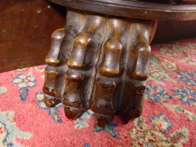 Belgian Highly carved 4 door bookcase foot cu