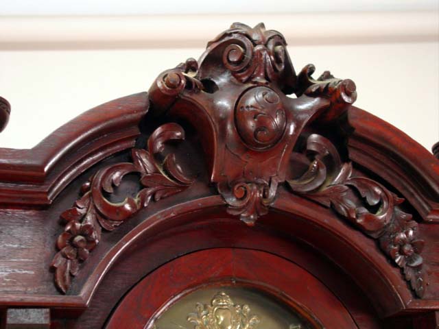 English Grandfather clock top