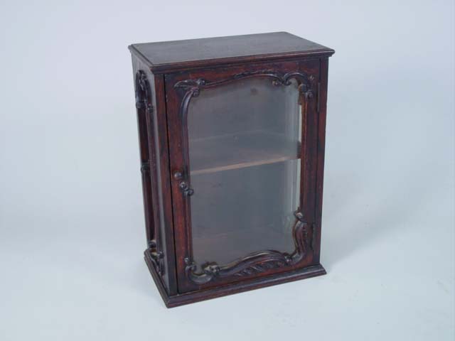 English miniature curio cabinet