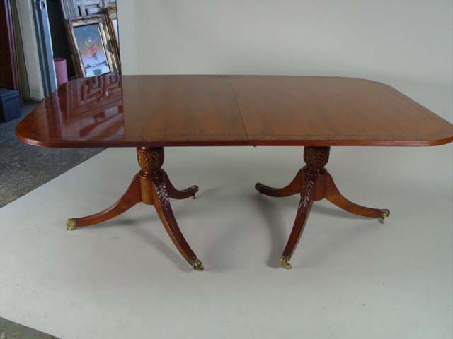 French style dinning room table 7' and 8 chairs 2