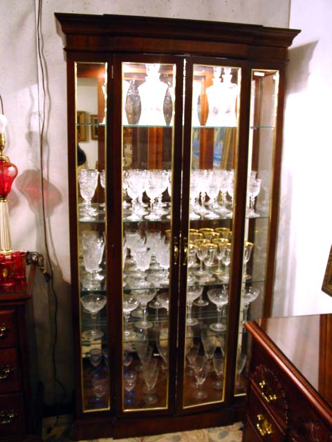 Mahogany china cabinet