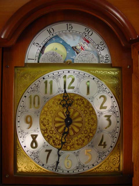 Modern tall clock face