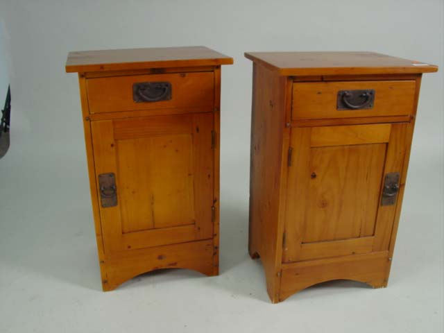 Pine nightstands x2