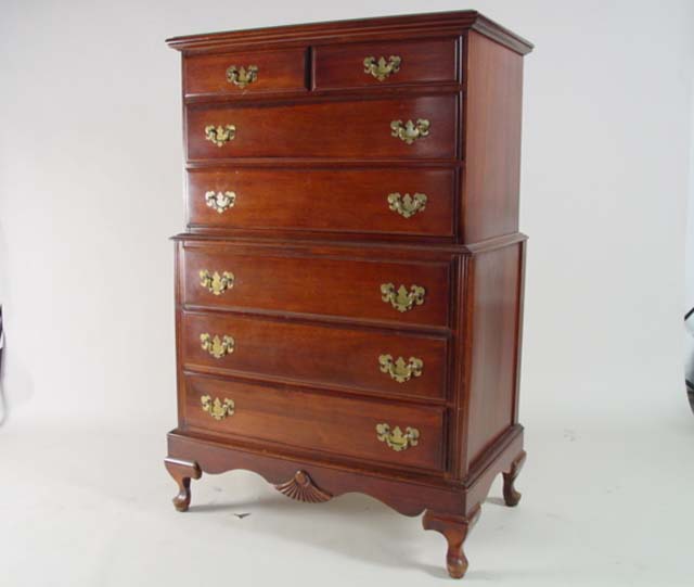 Queen Ann mahogany highboy