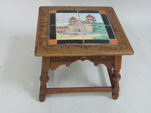Santa Barbara Mission 4 tile table
