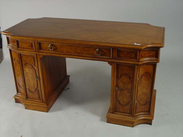 Walnut inlaid desk