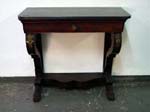 19th c Marble top console w claw feet