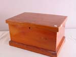 Early primitive pine chest