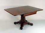 Mahogany Empire pedestal library table