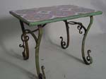 Wrought Iron 6 tile table