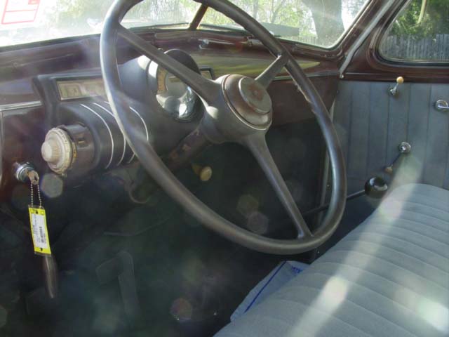 1938 Oldsmobile 4 Door Sedan interior