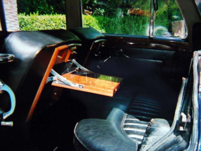 1956 Rolls Royce Silver wreath rear interior