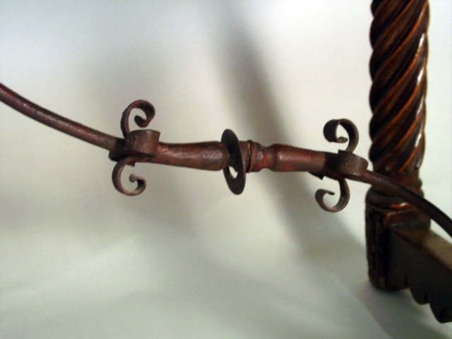 17th c. Spanish Carved Table ca. 1690 wrought iron