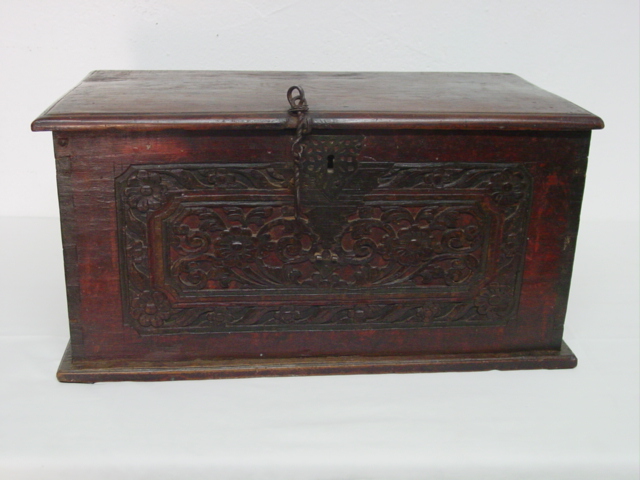 19c. Spanish Carved Chest