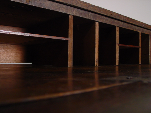 19th. c. Spanish Colonial fold open writing desk cu