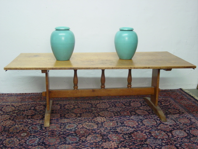 Custom made trestle table by Jack Rennick L.A. 1941