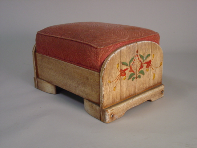 Monterey handpainted Ottoman