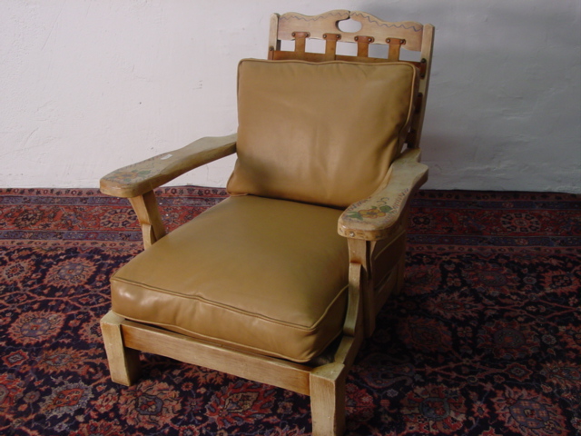 Monterey handpainted arm chair