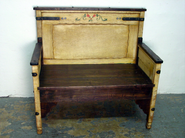 Monterey handpainted bench