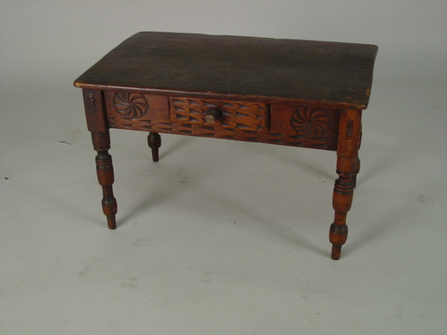 Spanish 1dr.  primitive  side table