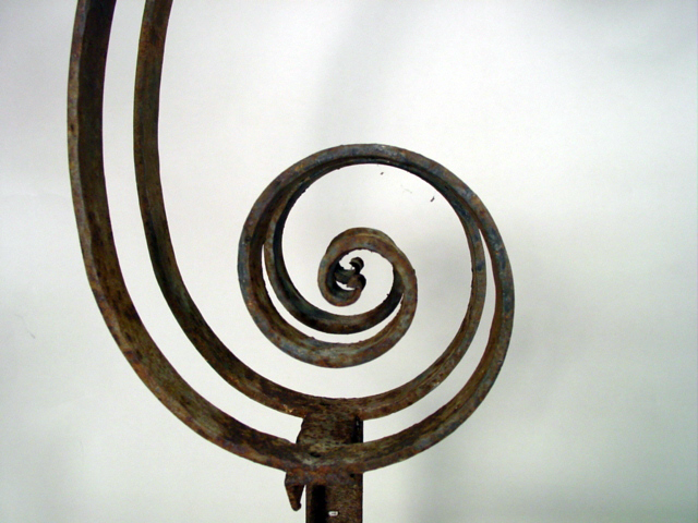 Wrought iron headboard detail