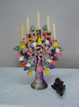 Mexican folk art candelabra and angel