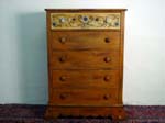 Monterey-Stamped handpainted 5dr. highboy