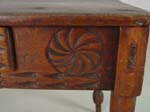 Spanish 1dr.  primitive  side table cu