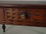 Spanish 1dr.  primitive  side table detail