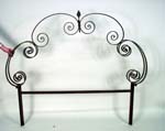 Wrought iron headboard