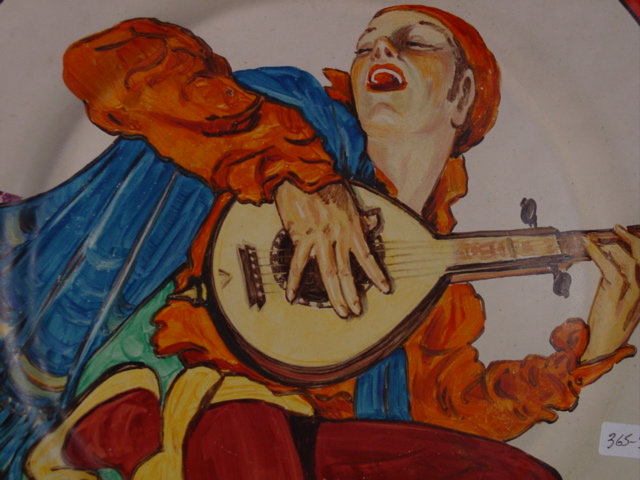 Catalina Plate signed F.M. Graham 12.5 in. diameter cu