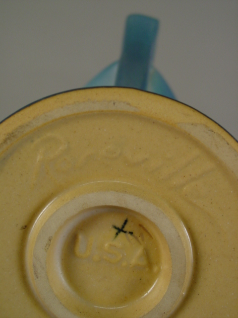 Roseville basket vase mark