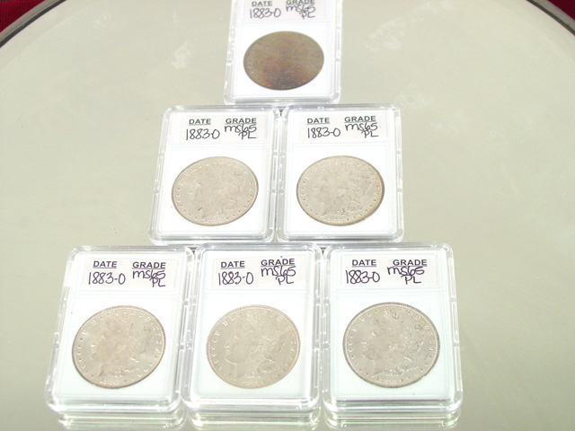 1883-O Morgan MS65 PL Silver Dollars