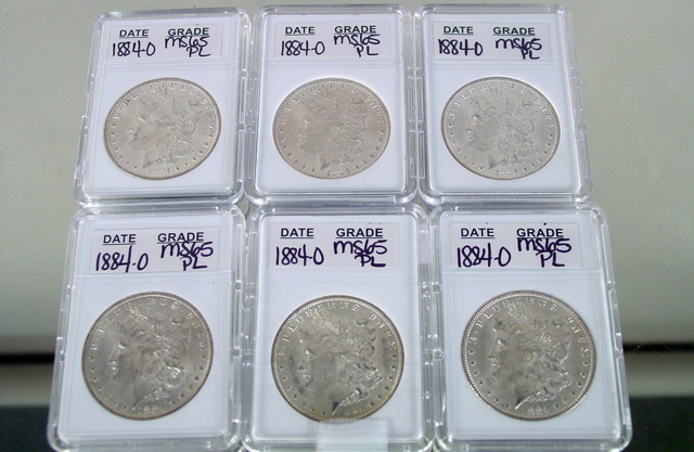 1884-O Morgan MS65 PL Silver Dollars