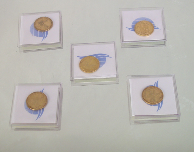 Queen Victoria Sovereigns 5 pcs.