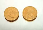 South African Krugerrand 1 oz. gold piece (102) 2pcs