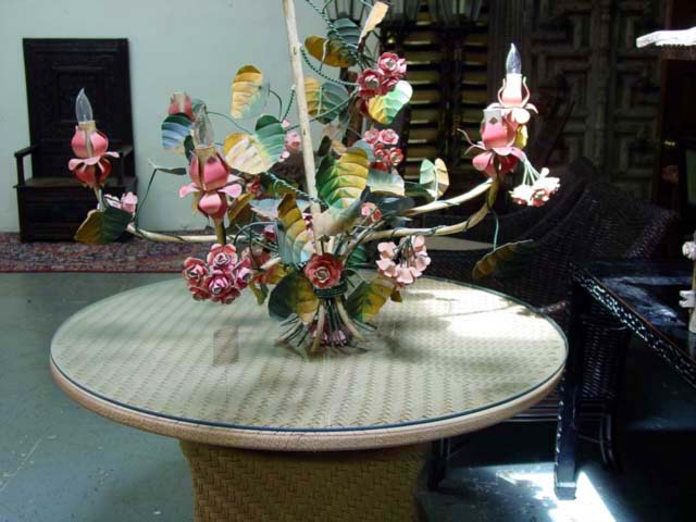 French floral chandelier