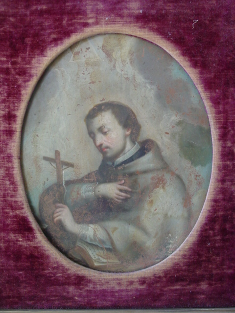 Icon on copper 8x10in ca mid 1800's