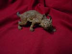 Antique Bronze wolf statue