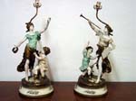 J. Moureau French figural lamps