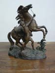 Spelter horse statue 19.5in