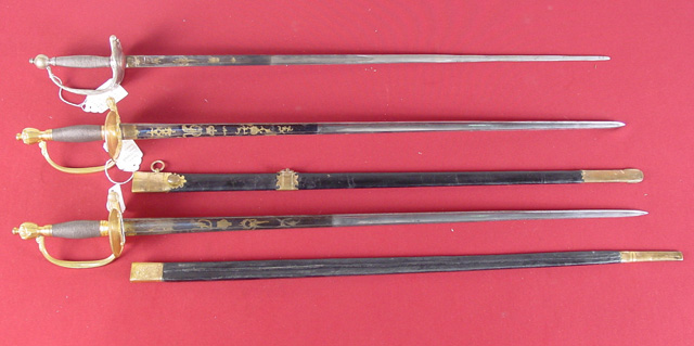 Collection of English Ceremonial Swords