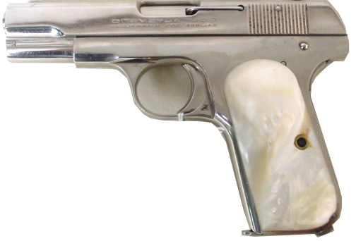 Colt Automatic.380 Hammerless.Chrome.Pearl Grips