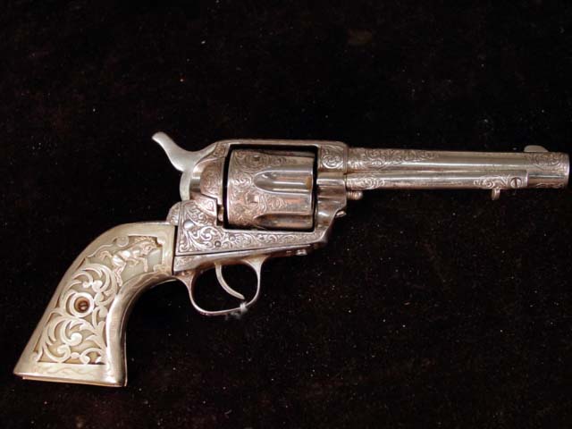 Colt single action 44-40 Army (1875-1890) engraved