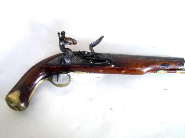 English Durs Egg cavalry Flintlock Pistol
